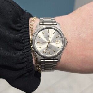 VTG Christiano Domani Titanium Watch CD1170-T 36mm Quartz Japan Mvmt 10 Bar Gray